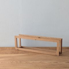 【送料無料】　旭川クラフト　bau　スリッパスタンド　MUKU工房　　天然木　無垢材　ディスプレイ　撮影小物　小道具　日本製　時代物　年代物　アンティーク　古道具