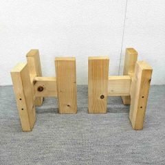 アウトレット テーブル・ベンチの脚 2個セット 長さ約22.8cm 幅約28cm 高さ約28.2cm AS03