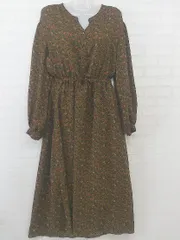 ◇ w closet ダブルクローゼット 長袖 ロング ワンピース サイズF ブラウン系 レディース P  【中古】 【1209270010002】のサムネイル
