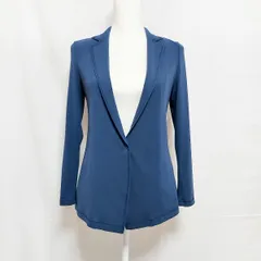 #anc ヴィヴィアンタム VIVIENNETAM ジャケット 0 青 パワーネット カーディガン テーラーカラー 薄手 タグ付き 美品 レディース [870846]のサムネイル