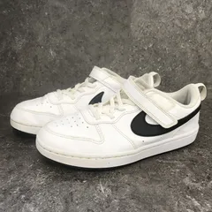 NIKE ナイキ COURT BOROUGH LOW RECRAFT (PS) DV5457 - 104 ホワイト / ブラック 22cm □□☆
