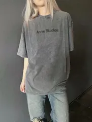 大人気アイテム★ACNE STUDIOSアクネストゥディオズ★フェイデッドロゴ　コットンジャージー半袖クルーネックTシャツ　ユニセックス