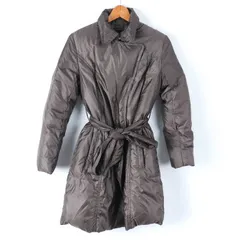 ミッシェルクラン ダウンジャケット ダウンコート アウター レディース 38サイズ ブラウン MICHEL KLEIN 【中古】