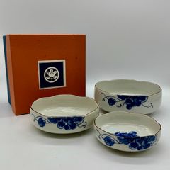 深川製磁 有田焼 かぶと唐草 小付揃(小鉢) 3個 - メルカリ