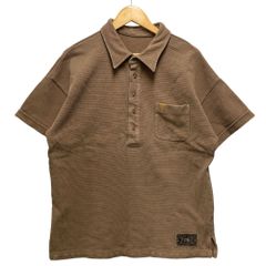 TENDERLOIN テンダーロイン MOSS STITCH POLO ス ステッチ バックロゴ刺繍 ポロシャツ カーキ サイズ M 正規品 / 51229