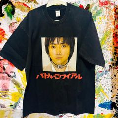 バトルロワイアル メンズ Tシャツ 半袖 春 夏 L XL リプリント 映画T ヴィンテージ 藤原竜也 篠田麻里子 グラフィックT フォトT レトロ 名作 限定 レア オフィシャル グッズ 海外限定 人気 コレクション 攻め 前衛的 ヴィンテージリプリント
