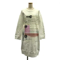 MM6 Maison Margiela / エムエムシックスメゾンマルジェラ | 2022SS | スリットスリーブ オーバー スウェット ワンピース | S | ホワイト | レディース