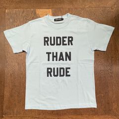 never trust RUDER THAN RUDE  Tシャツ  L.BLUE