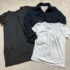 【3点まとめ売り】GLACIER グラシア レディースMサイズ ジャケット ショートコート トレンチ 半袖 カットソー Tシャツ シンプル カジュアル