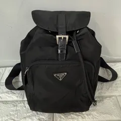 ▪️PRADA  プラダ ミニリュック バックパック ナイロン 三角ロゴ ブラック リュック