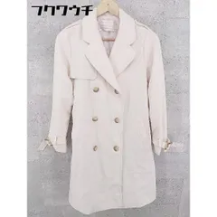 ■ ◎ MAJESTIC LEGON マジェスティックレゴン ベルト付 長袖 トレンチ コート サイズM ベージュ レディース  【1002801882471】のサムネイル