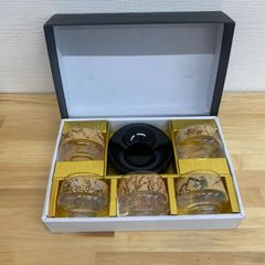 【新品未使用】光琳絵　グラス冷茶セット５客　管理番号:SA234