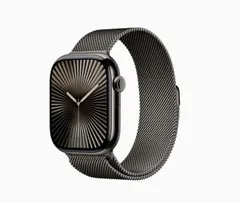 【未使用・未開封】ブラックチタニウムミラネーゼループM Apple Watch ブラックチタニウムミラネーゼループ Mサイズ 美品