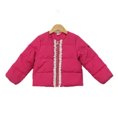 プティマイン ダウンジャケット ジャンパー アウター フリル キッズ 女の子用 110サイズ パープル petit main 【中古】