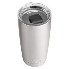 Color:シルバー_Size:20 OZ. YETI(イエティ) Rambler 20オンス タンブラー ステンレススチール 真空断熱 MagSlider蓋付き