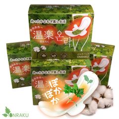 正規品★2025年1月製造品★よもぎ蒸しパッド 7回分×4箱（よもぎパッド+温熱パック）4種類ハーブ入り 超スリム オーガニック ホットシート 冷え ぽかぽか 寒さ対策 韓国産 よもぎ蒸し パッド からだご褒美 温楽 おんらく