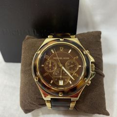 MICHAEL KORS マイケルコース 腕時計 アナログ（クォーツ式） MICHAEL KORS 腕時計 クロノグラフ べっ甲×ゴールド