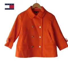 トミーヒルフィガー コート サイズM レディース美品 - オレンジ L1