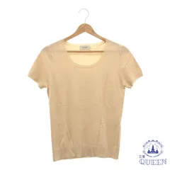 ☆美品☆ en quete アンケート トップス Tシャツ 半袖 Uネック 大きいサイズ レディース アイボリー 11 901-16531 送料無料 古着のサムネイル