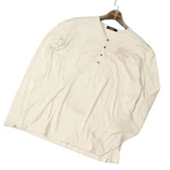 BURBERRY BLACK LABEL バーバリー ブラックレーベル 通年 ホース★ ボーダー 長袖 ヘンリー Tシャツ カットソー Sz.3 メンズ