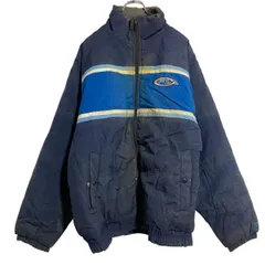 FILA ナイロン 中綿ジャケット M ネイビー ブルー 防寒 フィラ フルジップ 古着卸 アメリカ仕入 a612-5806のサムネイル