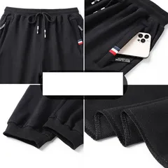 ショートパンツ メンズ トレーニングウェア ジム ハーフパンツ クロップドパンツ ７分丈 吸汗速乾 ドライ 速乾 ズボン ポケット スリムスウェットパンツHZQ2654