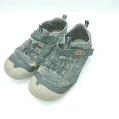 ◇ ⊂ KEEN キーン キッズ 子供靴 ジャスパーツスニーカー サイズ3 ブラック系 男の子 E  【1501160005847】