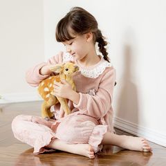 【ダスティピンク】ふわふわフリースパジャマ TAK キッズ キャサリンコテージ