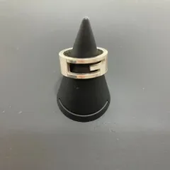 【紫波85‐0024】グッチ GUCCI シルバー 925 リング  カットアウト Gリング Gロゴ 14号