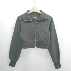◇ ⊇ one after another NICE CLAUP ハイネック 長袖 パーカー サイズF チャコール系 レディース E  【1506130015345】のサムネイル