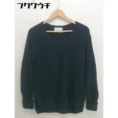 ◇ URBAN RESEARCH DOORS アーバン リサーチ ドアーズ Vネック 長袖 ニット セーター サイズOne ネイビー レディース  【中古】 【1111240003337】