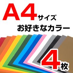 A4サイズ 4枚 屋外耐候4年 塩ビ カラー マーキング シート カッティング フィルム ステッカー 光沢 シート屋.jp