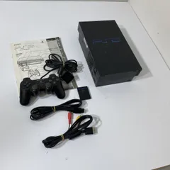 動作確認済み 人気色★ ミッドナイトブラック PS2 本体 コントローラー SCPH-50000【送料無料】 AAL0423大8208/0515