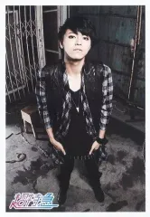 【中古】生写真(男性) 超特急/タカシ(松尾太陽)/全身・衣装黒・白・チェック柄・両手腰・俯瞰視点/「CHRISTMAS ONEMAN LIVE Fantasy Love Train～君の元までつながるRail～」生写真 第13弾