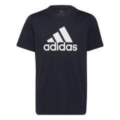 ☆【新品】adidas アディダス   ビッグロゴ　Ｔシャツ 半袖　HE9331　紺色　※キッズ サイズ 身長140cm 身長160cm