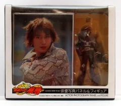 バンプレスト 俳優写真パネル&フィギュア 仮面ライダー龍騎 王蛇&浅倉威