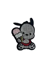 かわいい アイスクリーム ポチャッコ 刺繍 ワッペン