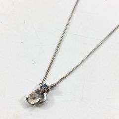 4℃ ヨンドシー ネックレス ストーン付き シルバー925 レディース アクセサリー 25d菊MZ