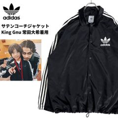2459 adidas サテンコーチジャケット ブラック M 常田大希