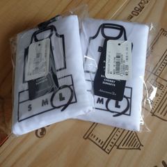 新品 アフタヌーンティー 折りたたみ エコバッグ  ホワイトＬ✕２
