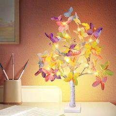 ブランチライト ツリーライト ナイトライト イルミネーション オーナメント 電飾 間接照明 蝶々 白樺 木の枝 LED 電池式 USB電源 クリスマス デコレーション 北欧 おしゃれ かわいい リビングルーム ダイニング 寝室 子供部屋 卓上 テーブル 棚