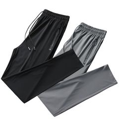 チノパン メンズ 接触冷感 スリムパンツ ジョガー ストレート 2type ボトムス スキニパンツ ロングパンツ イージーパンツ 通気性 qcwmlf05