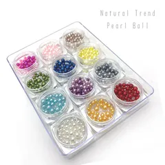 Natural Trend ジェルネイル パール パールボール パールストーン 12セット