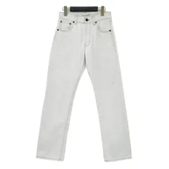 SAINT LAURENT PARIS サンローラン パンツ ホワイト系 白 サイズ:26 M / ストレート デニム パンツ 648437 / テーパード 5ポケット ボタンフライ ウォッシュ加工 / ズボン ジーンズ / イタリア製【レディース】【中古】のサムネイル
