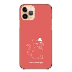 iPhone14 ケース カバー アイフォン14 スマホケース ハードケース 落書き 猫 ねこ ネコ ジト目 シンプル イラスト おしゃれ 大人 カラー08