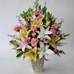 造花バラ・百合MIXAR98(高90cm×幅55cm)光触媒コーティング