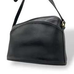 希少 COACH オールドコーチ ヴィンテージ ショルダーバッグ 黒 ブラック 本革 グラブタンレザー USA製 斜め掛け クロスボディ ゴールド金具 9976 レディース U10