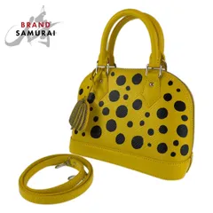 新品未使用 LOUIS VUITTON ルイヴィトン LV × YK アルマ BB 草間彌生 インフィニティドット ノワール ジョーヌ イエロー エピレザー M21700 2way ショルダーバッグ ハンドバッグ レディース 400079 【中古】【中古】