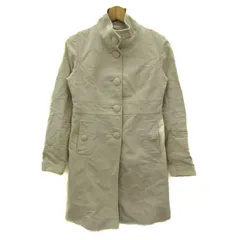 シップス スタンドカラーコート アウター コットン レディース Mサイズ ベージュ SHIPS 【中古】