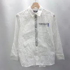 ◇ ⊂ KRIFF MAYER クリフメイヤー キッズ 子供服 長袖 ブラウス サイズ150 ホワイト系 男の子 E  【1503050019392】のサムネイル